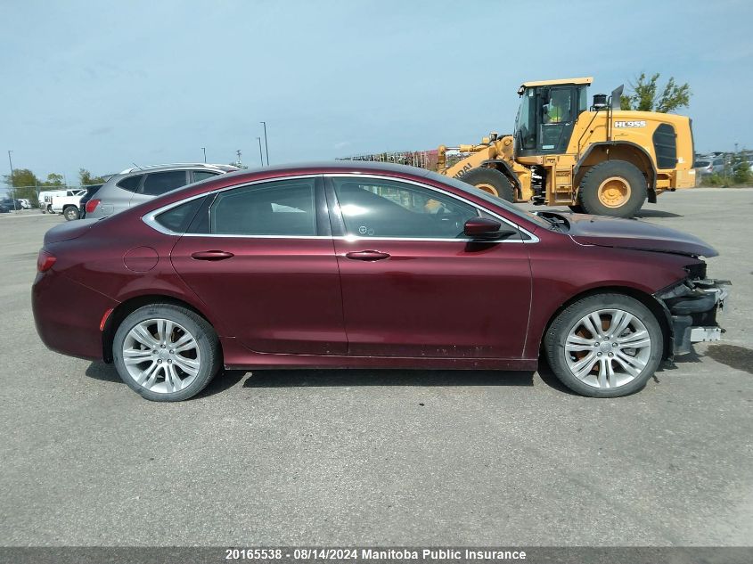 2015 Chrysler 200 Limited V6 VIN: 1C3CCCAG2FN726833 Lot: 20165538