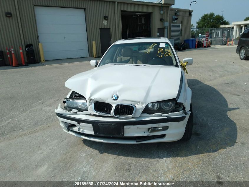 2001 BMW 325I VIN: WBAAV334X1FU96460 Lot: 20165558