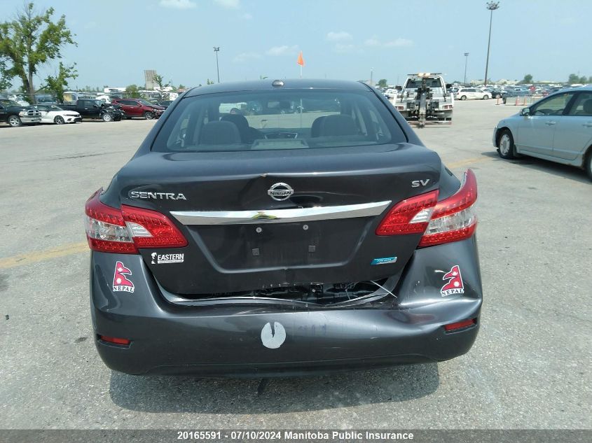 2013 Nissan Sentra 1.8 Sv VIN: 3N1AB7AP5DL758804 Lot: 20165591