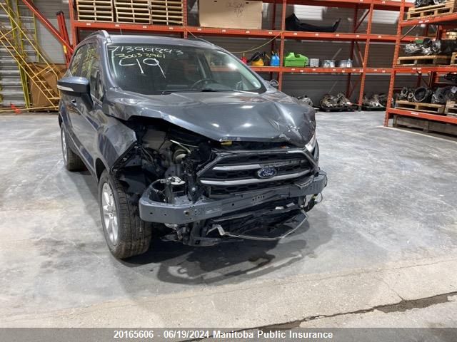 2019 Ford Ecosport Se VIN: MAJ3S2GE4KC272711 Lot: 20165606