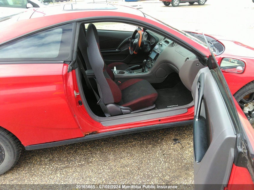 2001 Toyota Celica Gt VIN: JTDDR32T210093167 Lot: 20165665