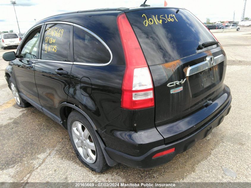 2007 Honda Cr-V Ex-L VIN: JHLRE48797C111725 Lot: 20165669