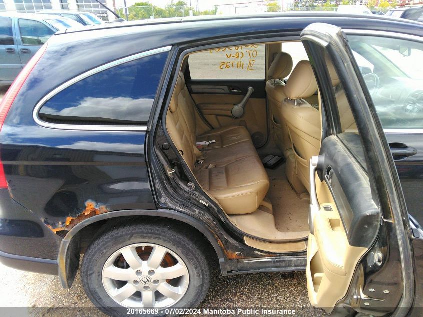 2007 Honda Cr-V Ex-L VIN: JHLRE48797C111725 Lot: 20165669