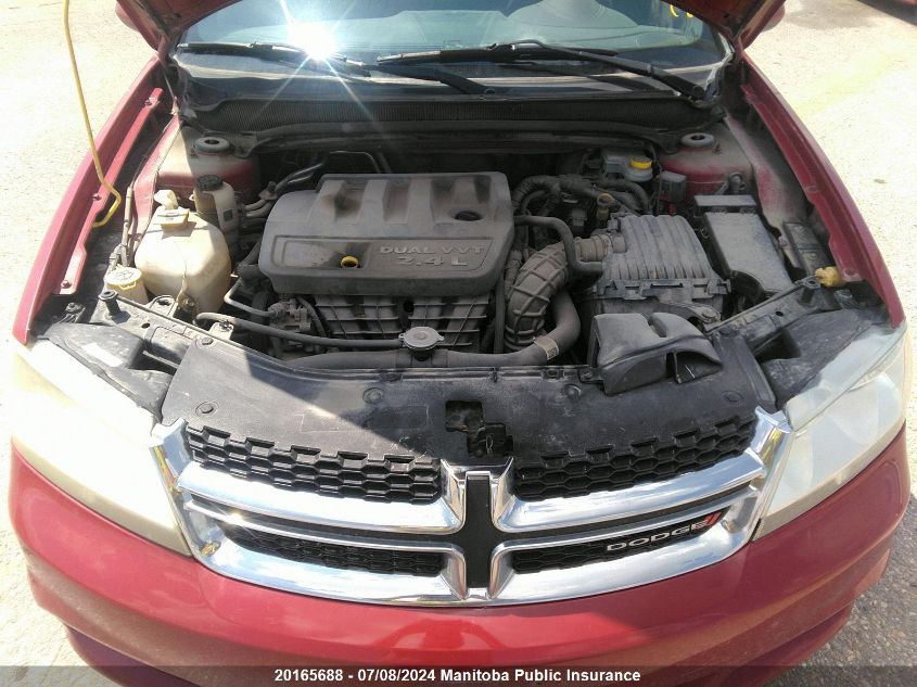 2013 Dodge Avenger Sxt VIN: 1C3CDZCB7DN502195 Lot: 20165688