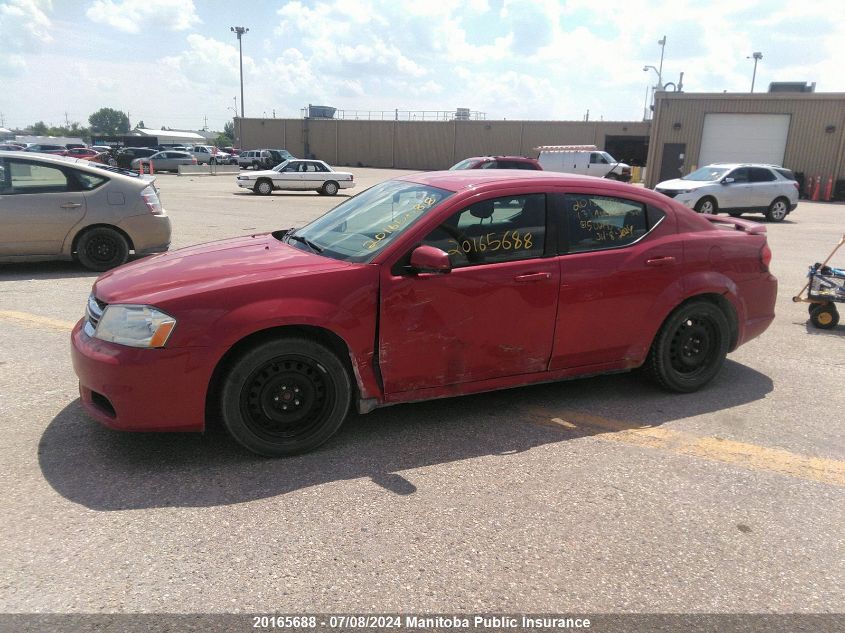 2013 Dodge Avenger Sxt VIN: 1C3CDZCB7DN502195 Lot: 20165688