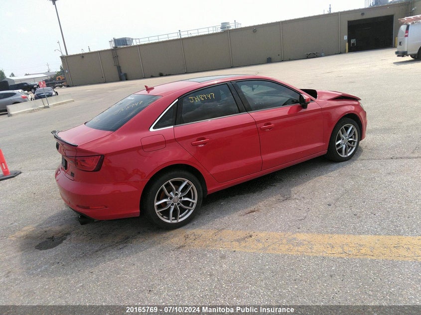 2016 Audi A3 2.0T Quattro VIN: WAUB8GFF1G1017798 Lot: 20165769