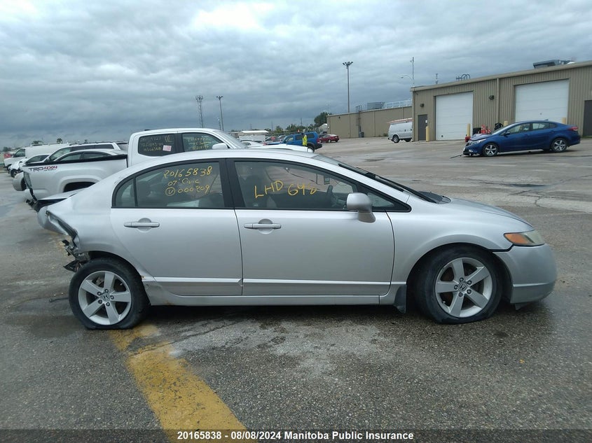 2007 Honda Civic Lx VIN: 2HGFA16537H000209 Lot: 20165838