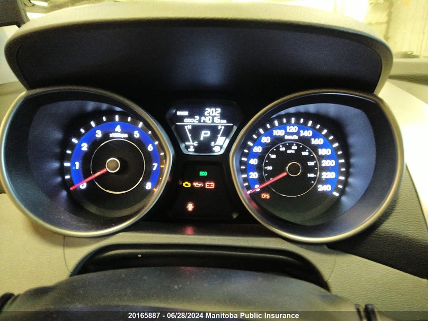 2013 Hyundai Elantra Gls VIN: 5NPDH4AE4DH365012 Lot: 20165887