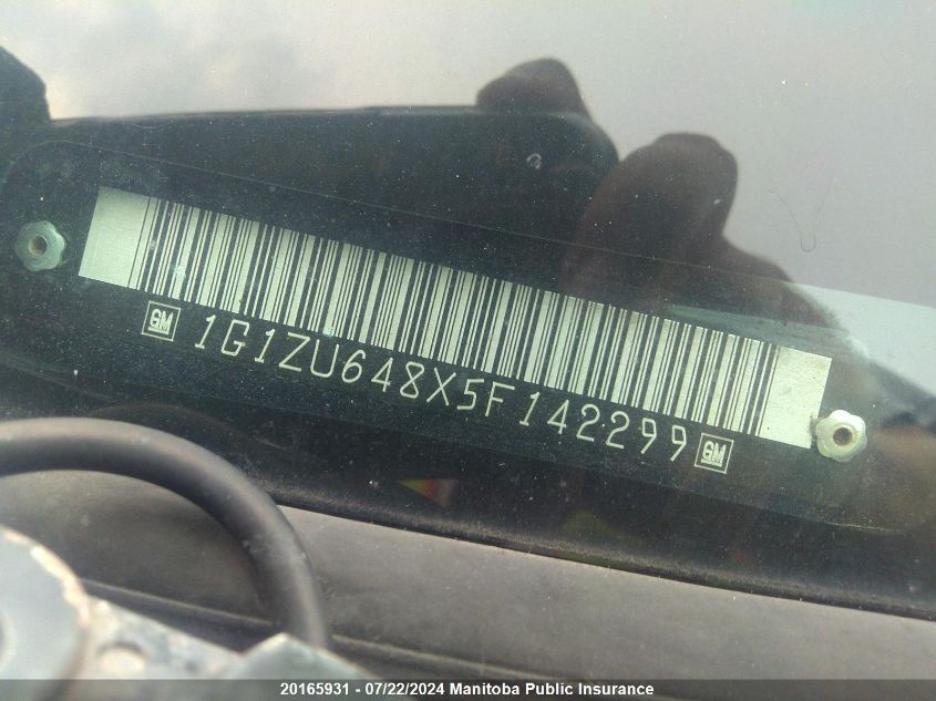 2005 Chevrolet Malibu Maxx Lt VIN: 1G1ZU648X5F142299 Lot: 20165931