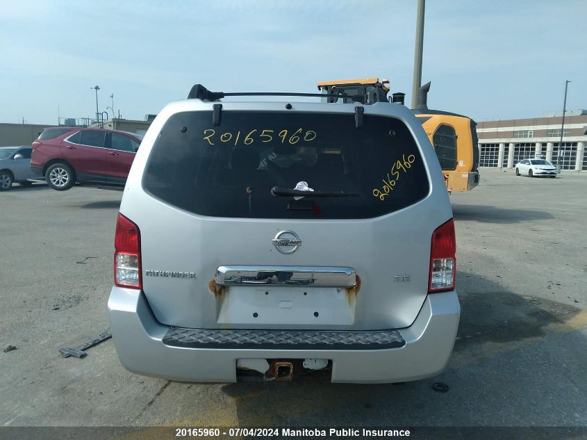 2005 Nissan Pathfinder Le VIN: 5N1AR18WX5C703082 Lot: 20165960