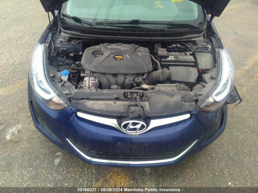 2014 Hyundai Elantra Gl VIN: 5NPDH4AE2EH468589 Lot: 20166027