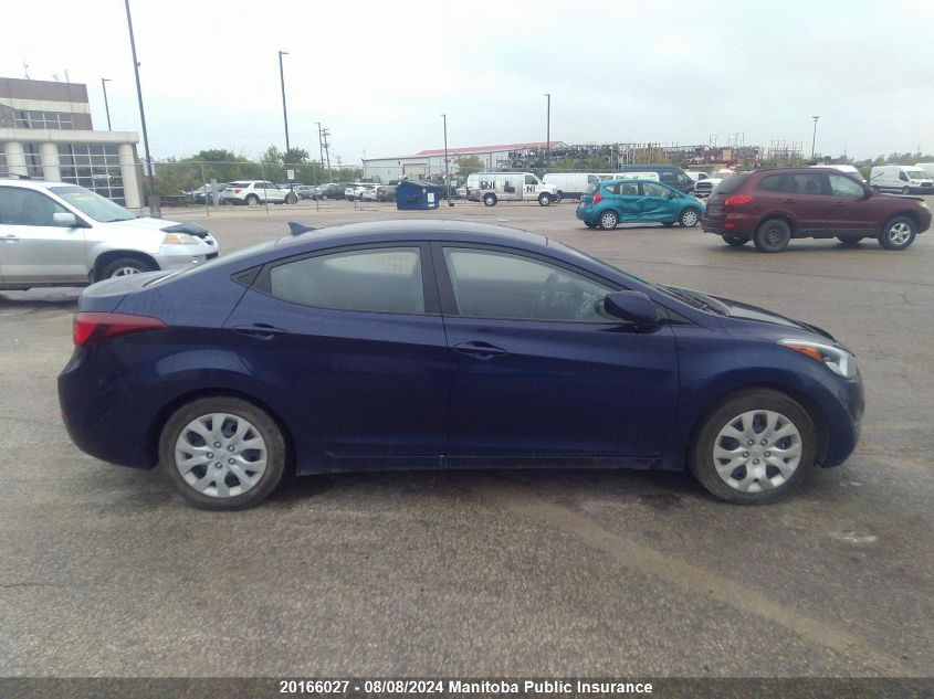 2014 Hyundai Elantra Gl VIN: 5NPDH4AE2EH468589 Lot: 20166027
