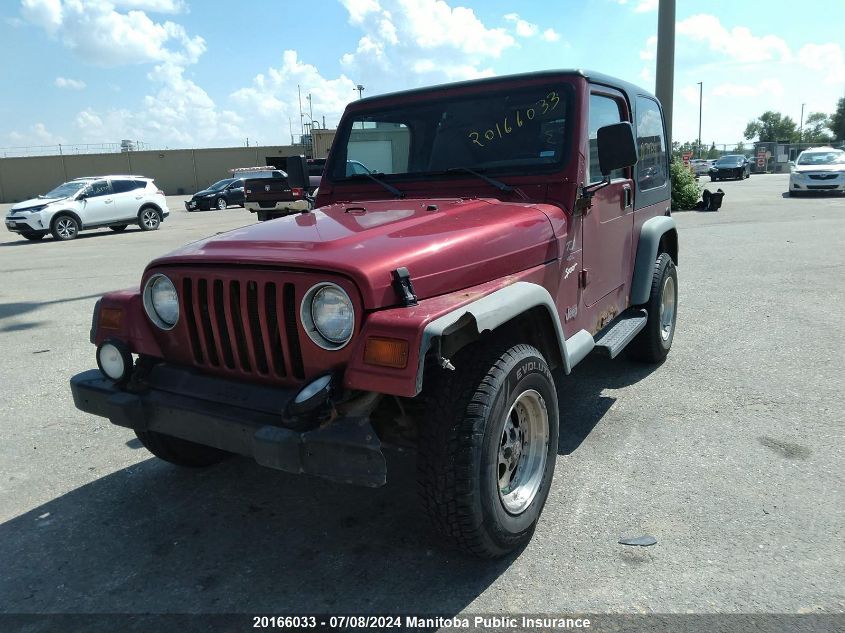 1998 Jeep Tj Sport VIN: 1J4FY19S9WP797291 Lot: 20166033