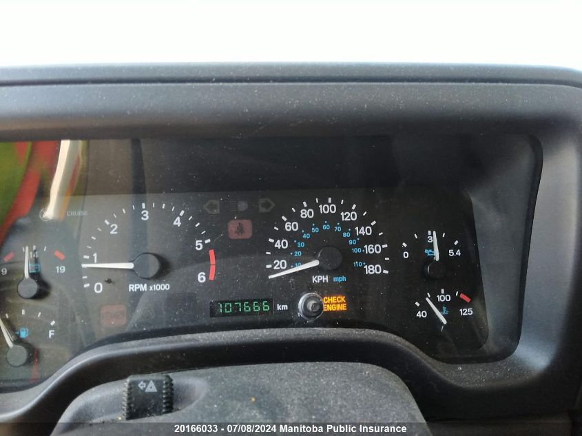 1998 Jeep Tj Sport VIN: 1J4FY19S9WP797291 Lot: 20166033