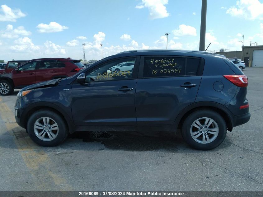 2011 Kia Sportage Lx VIN: KNDPBCA28B7034594 Lot: 20166069