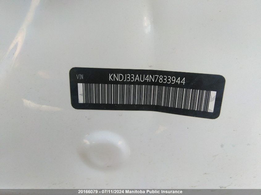 2022 Kia Soul Ex VIN: KNDJ33AU4N7833944 Lot: 20166079