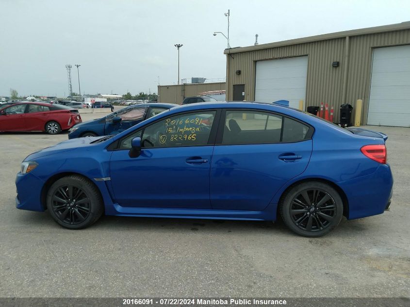 2015 Subaru Impreza Wrx VIN: JF1VA1D66F9822965 Lot: 20166091