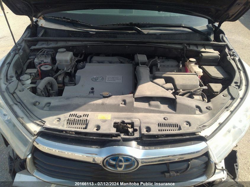 2014 Toyota Highlander Hybrid Limited VIN: 5TDDCRFH1ES006422 Lot: 20166113