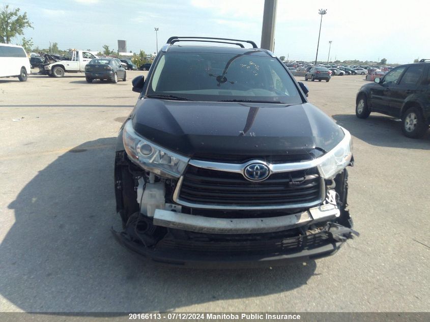 2014 Toyota Highlander Hybrid Limited VIN: 5TDDCRFH1ES006422 Lot: 20166113