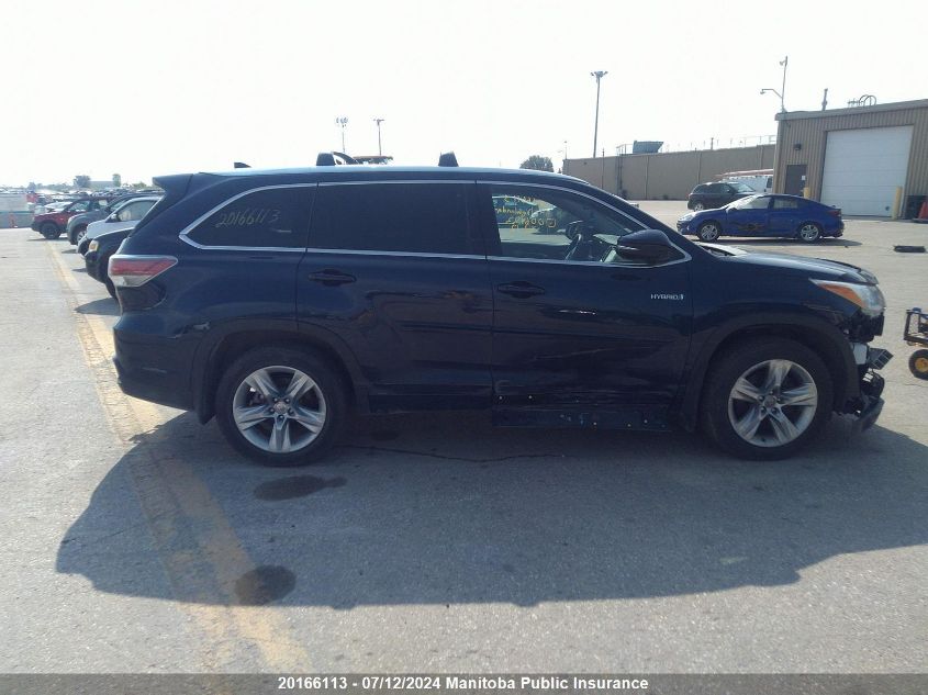 2014 Toyota Highlander Hybrid Limited VIN: 5TDDCRFH1ES006422 Lot: 20166113