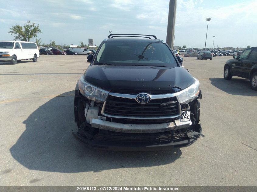 2014 Toyota Highlander Hybrid Limited VIN: 5TDDCRFH1ES006422 Lot: 20166113