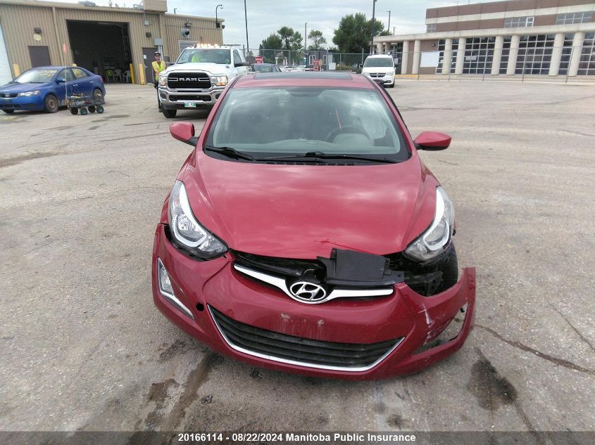 2016 Hyundai Elantra Se VIN: KMHDH4AE5GU538624 Lot: 20166114