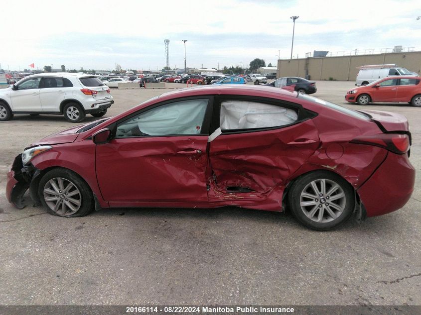 2016 Hyundai Elantra Se VIN: KMHDH4AE5GU538624 Lot: 20166114