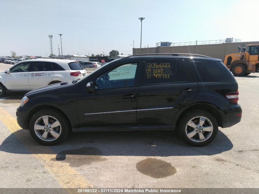 2009 Mercedes Benz Ml350 VIN: 4JGBB86E69A497983 Lot: 20166122