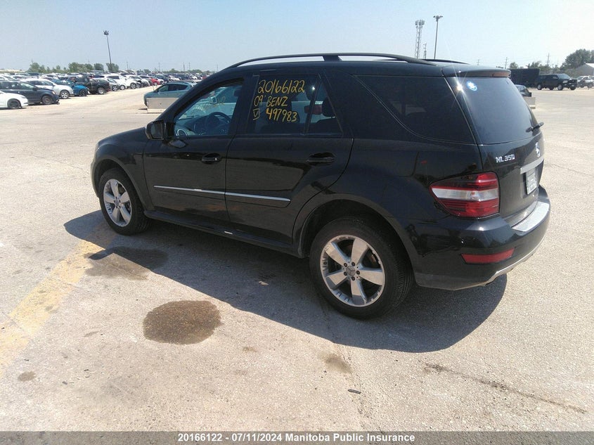 2009 Mercedes Benz Ml350 VIN: 4JGBB86E69A497983 Lot: 20166122
