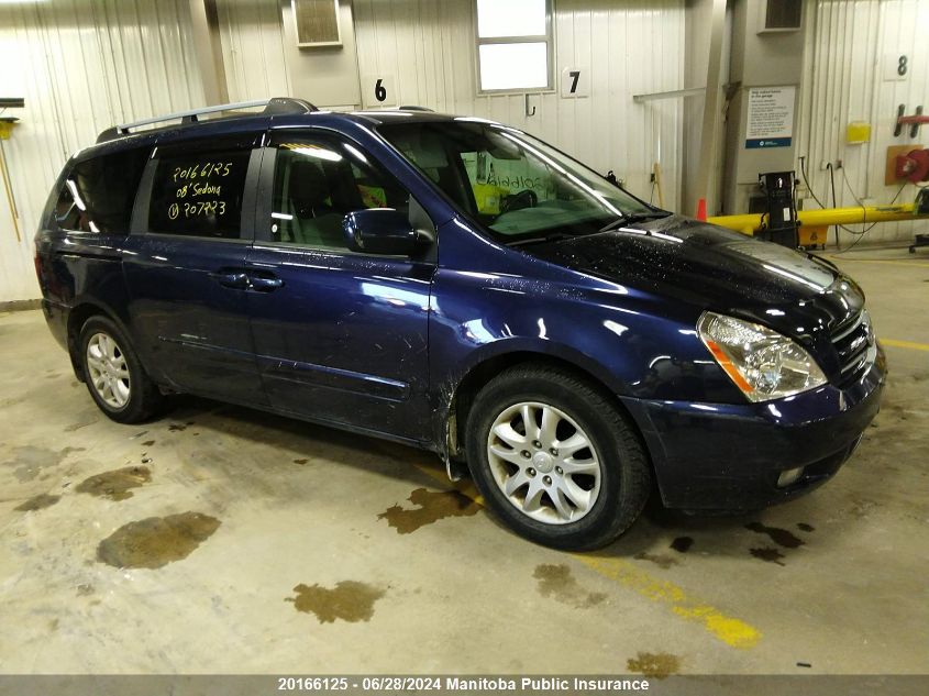 2008 Kia Sedona Ex VIN: KNDMB233486207223 Lot: 20166125