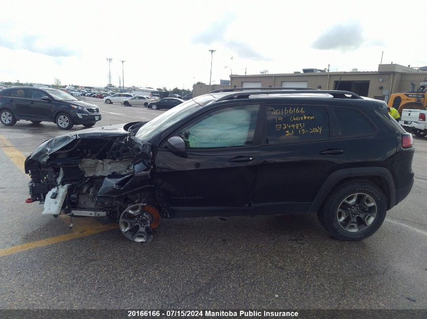 2019 Jeep Cherokee Trailhawk VIN: 1C4PJMBN4KD249831 Lot: 20166166