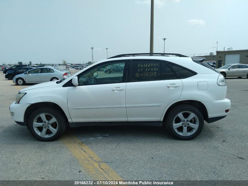2005 Lexus Rx330 VIN: 2T2HA31U75C075869 Lot: 20166232