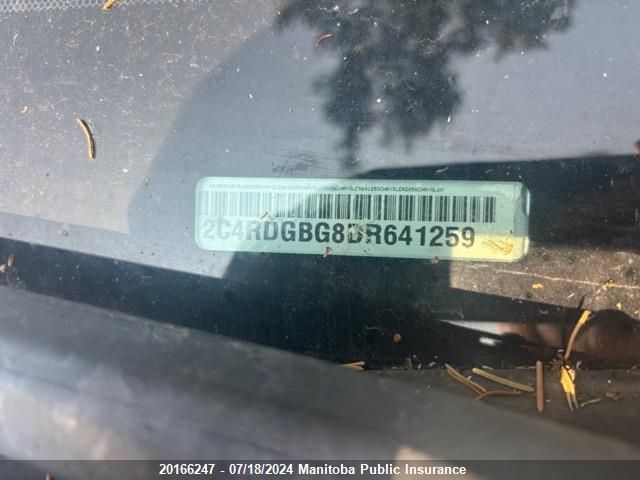 2013 Dodge Grand Caravan Se VIN: 2C4RDGBG8DR641259 Lot: 20166247
