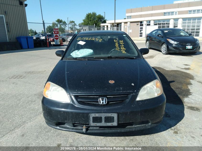 2003 Honda Civic Si VIN: 1HGEM22973L802972 Lot: 20166278