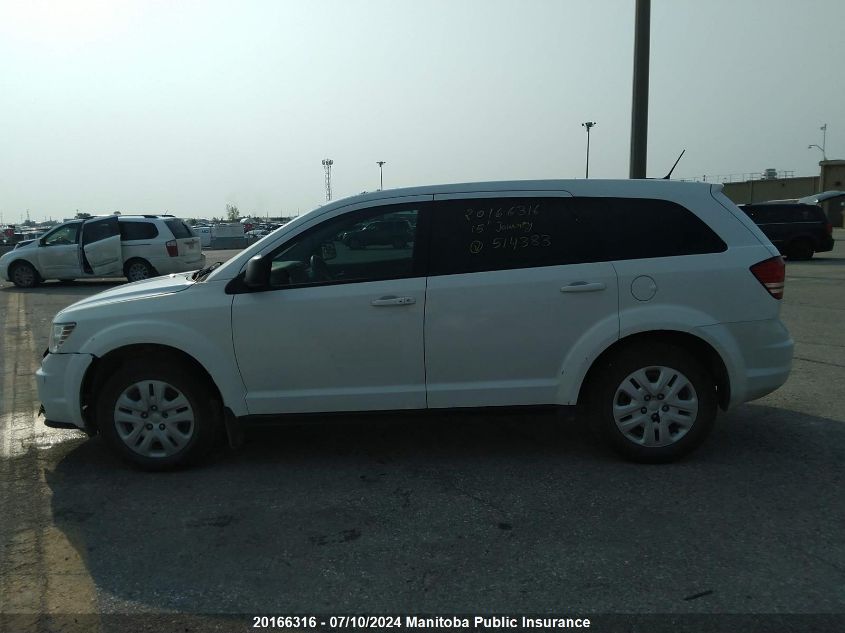 2015 Dodge Journey Se VIN: 3C4PDCAB2FT514383 Lot: 20166316