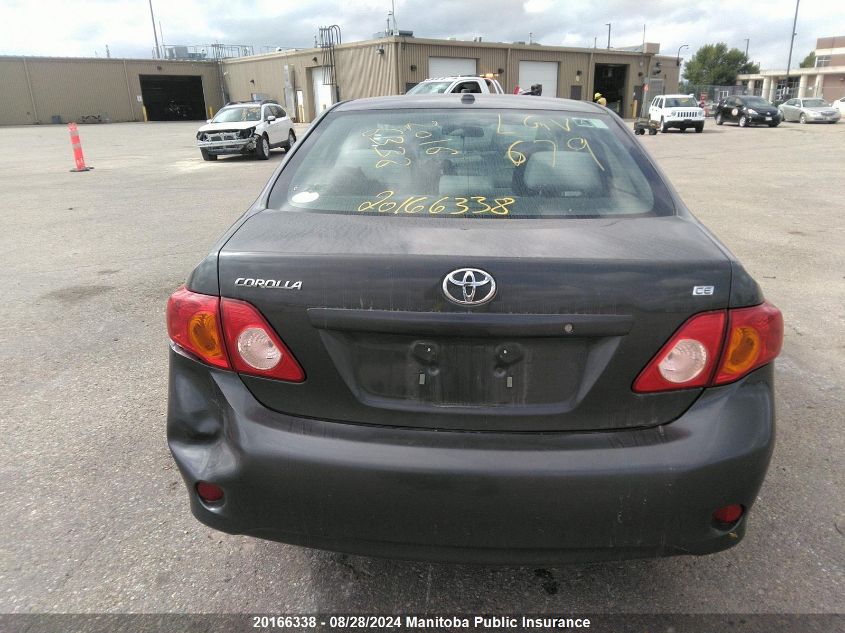 2009 Toyota Corolla Ce VIN: 2T1BU40EX9C161636 Lot: 20166338