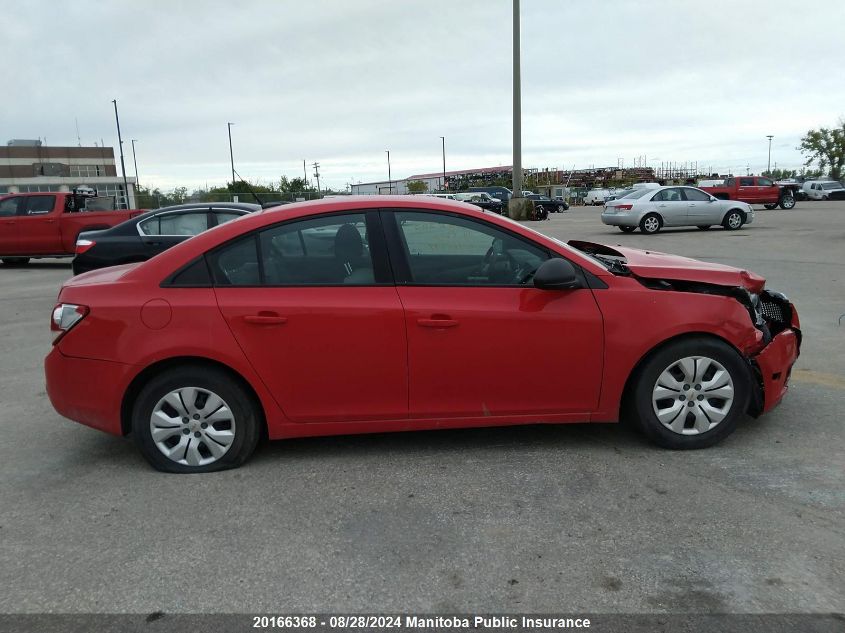 2014 Chevrolet Cruze Ls VIN: 1G1PL5SH4E7165899 Lot: 20166368