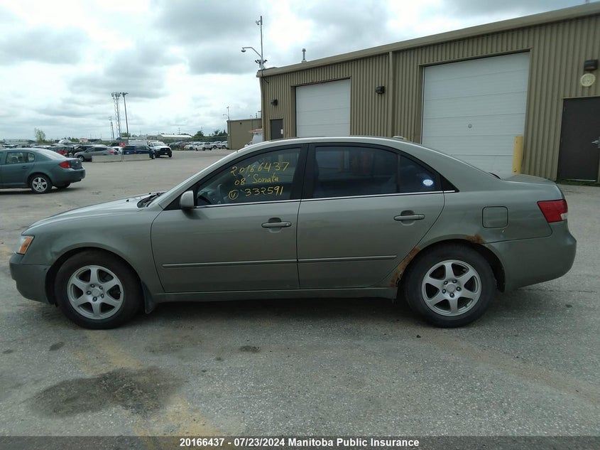2008 Hyundai Sonata Gl VIN: 5NPET46C28H332591 Lot: 20166437