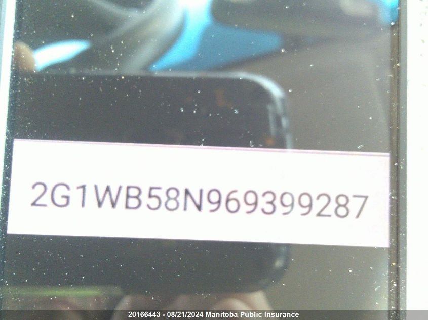 2006 Chevrolet Impala Ls V6 VIN: 2G1WB58N969399287 Lot: 20166443