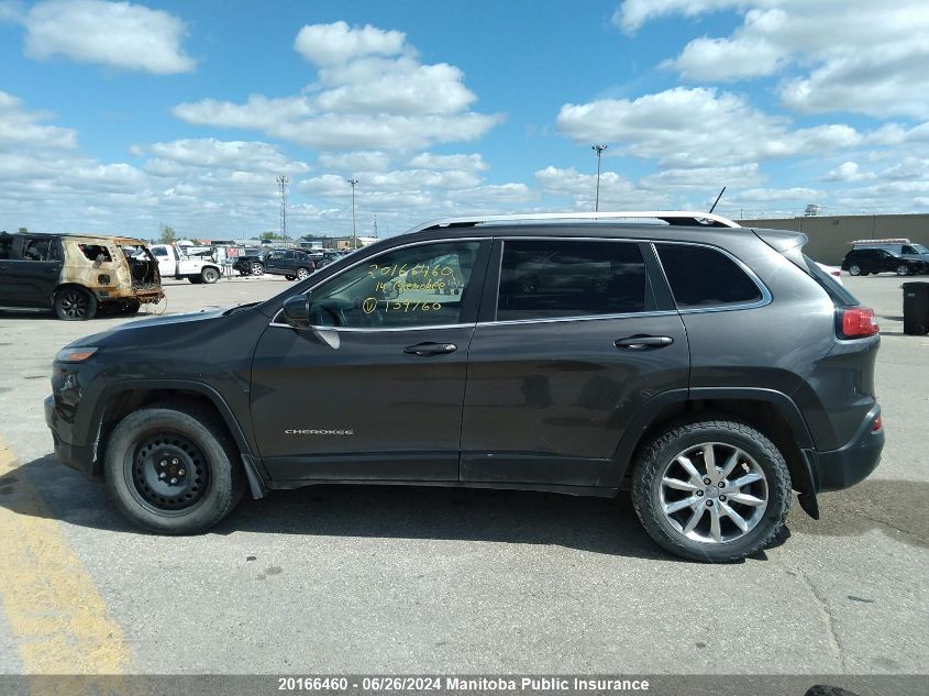 2014 Jeep Cherokee Limited VIN: 1C4PJMDS0EW139760 Lot: 20166460