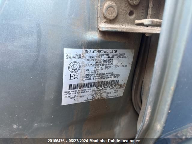 2007 Ford Five Hundred Limited VIN: 1FAFP28187G113152 Lot: 20166476