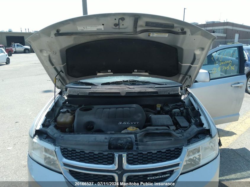 2011 Dodge Journey R/T VIN: 3D4PH6FG7BT570536 Lot: 20166527