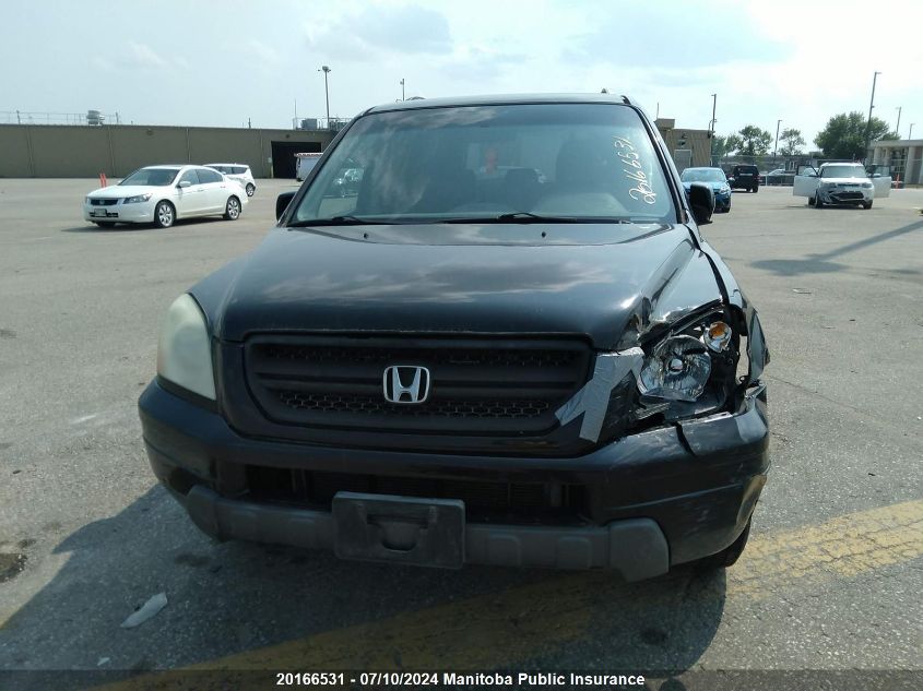 2003 Honda Pilot Ex VIN: 2HKYF18413H004399 Lot: 20166531