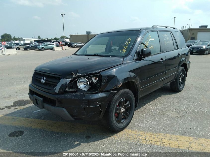 2003 Honda Pilot Ex VIN: 2HKYF18413H004399 Lot: 20166531