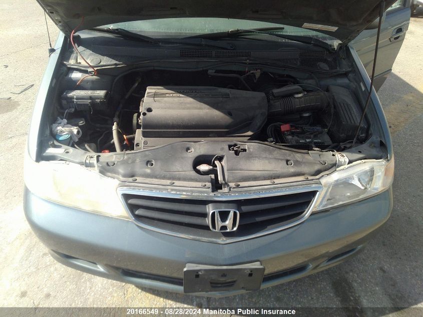 2002 Honda Odyssey Ex VIN: 2HKRL18962H008567 Lot: 20166549