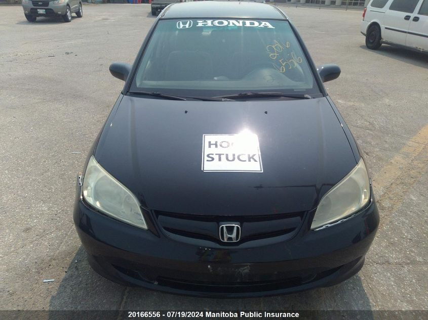 2004 Honda Civic Se VIN: 2HGES16384H917553 Lot: 20166556