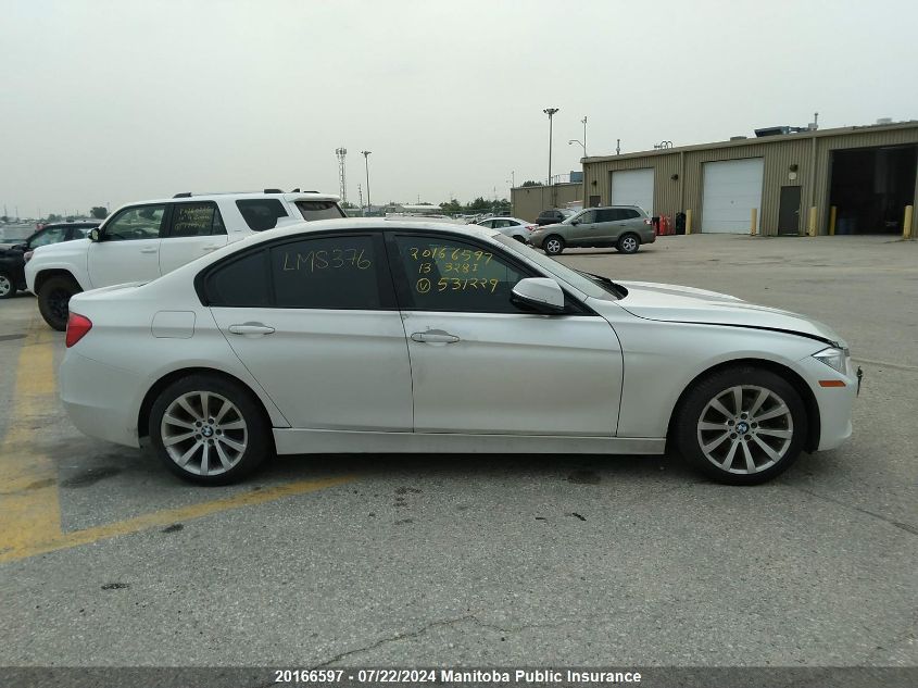 2013 BMW 328I xDrive VIN: WBA3B3C50DF531229 Lot: 20166597