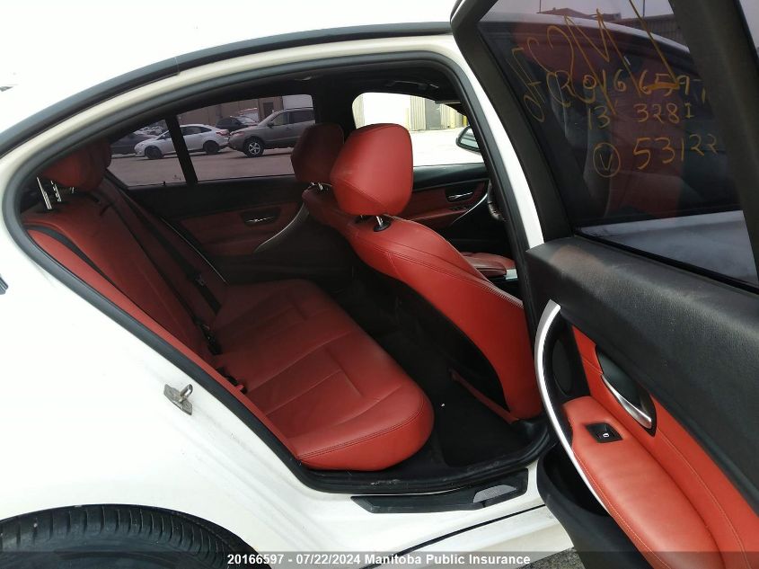 2013 BMW 328I xDrive VIN: WBA3B3C50DF531229 Lot: 20166597