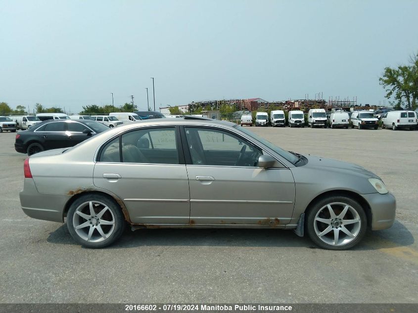 2003 Acura 1.7 El Premium VIN: 2HHES36893H000381 Lot: 20166602