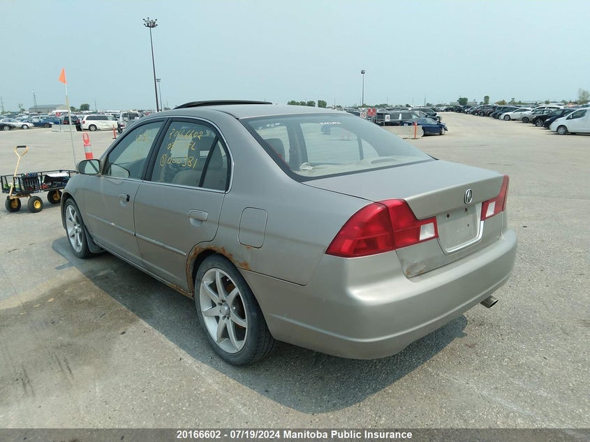 2003 Acura 1.7 El Premium VIN: 2HHES36893H000381 Lot: 20166602